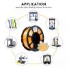 Buy cheap iBOSS PLA+ Filament 100% Bubble Free Toughness Enhanced Glitter Orange For 3D Printing from wholesalers