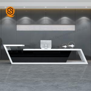 Buy cheap Semi Matt Solid Surface Reception Desk Joint Invisible Easily Repairable from wholesalers