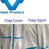 Buy cheap Disposable Micro Film Suit with Sealed Seam Waist Style No Shoe Cover Fluid Resistant from wholesalers