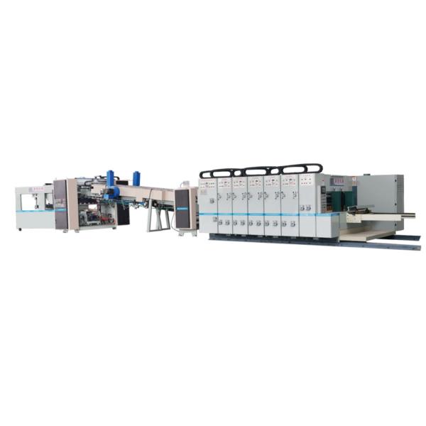 Buy cheap Carton Printing Slotting Die Cutting Machine Folding Gluing Strapping Inline from wholesalers
