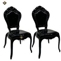 Buy cheap Wedding PC Polycarbonate Acrylic Black Belle Epoque Chair Commercial Furniture product