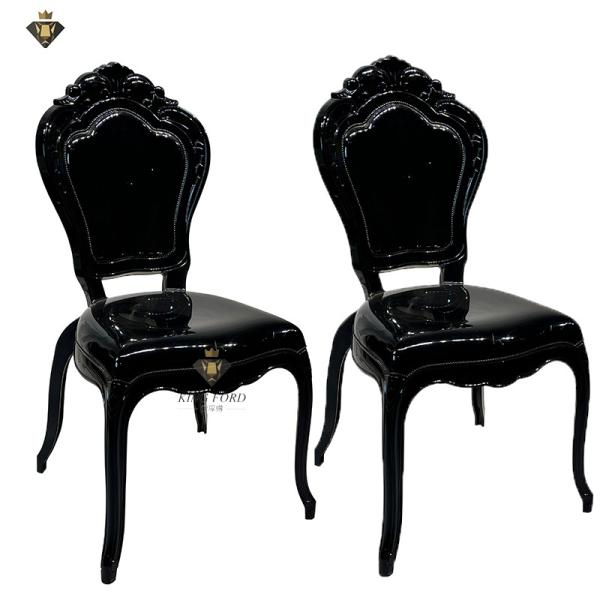 Buy cheap Wedding PC Polycarbonate Acrylic Black Belle Epoque Chair Commercial Furniture from wholesalers