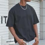Wholesale Men Blank T-Shirt Custom Quality Cotton Loose Drop Shoulder Oversized