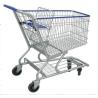 Buy cheap 4 Wheels Metal Shopping Trolley Movable Unfolding Hand Wire Grocery Cart from wholesalers