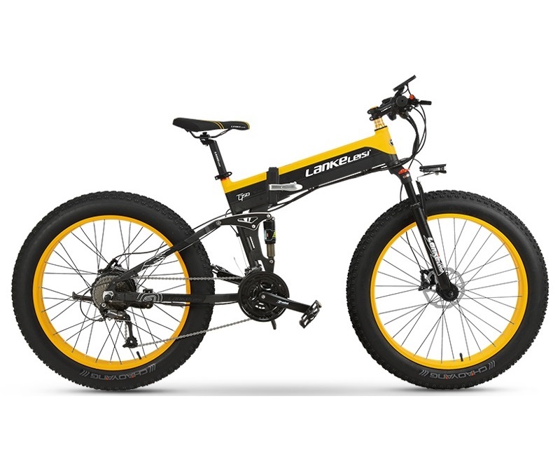 LANKELEISI 1000w Fat Tire Ebike 26 Inch With 48V 13AH Panasonic Battery