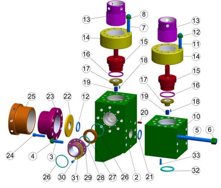 Drillmec 12T1600 mud pump Power end spares, 9T1000 MUD PUMP CROSSHEAD, 14T2200 DRILLMEC MUD PUMP CRANKSHAFT, BULL GEAR
