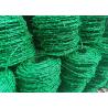 Buy cheap Single Strand Barbed Wire PVC Coated Galvanized Steel Material from wholesalers
