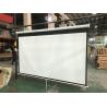 Buy cheap Fiberglass Manual Projection Screens 178x178cm Wall Ceiling For Meeting Room from wholesalers