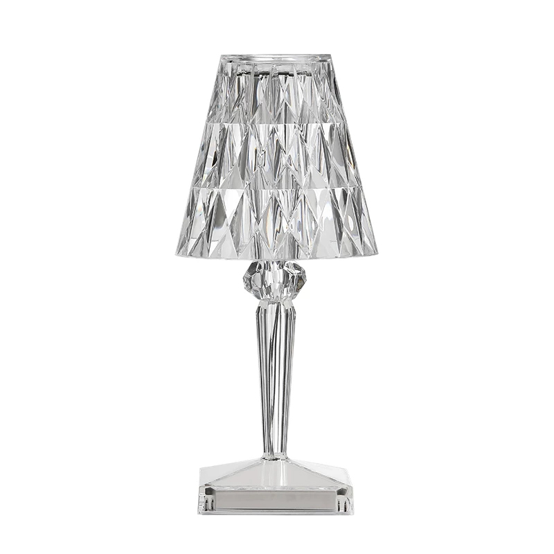 Nordic Diamond Bedroom Bar Restaurant Fixtures Charging Led Desk Lamp Night Lights crystal Acrylic Bedside Light Table Lamps