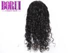 Peruvian Natural Wave Lace Wig With Baby Hair Full Lace Curly Average Size