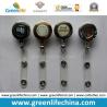 Buy cheap Custom Logo Retractable Metal Badge Reel W/Clear Strap from wholesalers