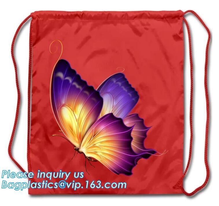 Nylon folding pocket foldable polyester shopping bag,Fashionable 420D Custom Logo Polyester Drawstring Bag bagease pack