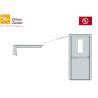 Buy cheap Blue Gal. Steel Self Closing Fire Exit Door For Residential Buildings/ Max. Size 8'X8' from wholesalers