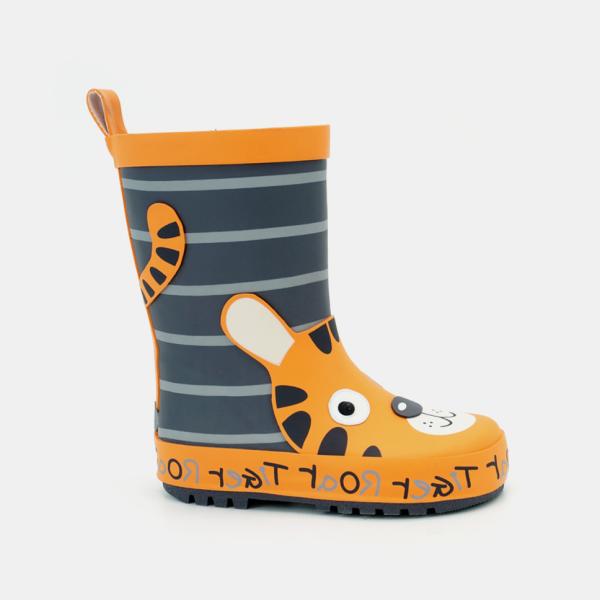 Buy cheap BSCI Kids Slip Resistant Animal Print Rain Boots Waterproof from wholesalers
