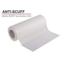 Buy cheap Scuff Resistant Adhesive Bopp Matt Film Roll For Hot Stamping 28mic 4000m product