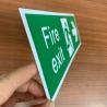 Buy cheap Custom Glowing Color Rectangle Photoluminescent Safety Exit Sign For Indoor And Outdoor from wholesalers