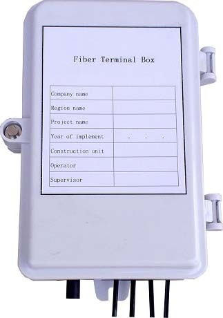 Small Fiber Optic Termination Box 4 Simplex SC Or Duplex LC Easy Installation