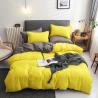 Buy cheap Contrast Color 4 Pcs Microfiber Bedding Set Solid Green Duvet Cover for King Size Bed from wholesalers