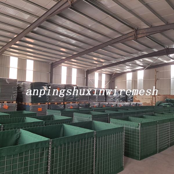 Buy cheap Square Hole Collapsible Hesco Military Barrier Welded Steel Wire Mesh Defensive from wholesalers