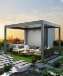 Bioclimatic Pergola Electric Patio Aluminum Waterproof Garden Outdoor Blinds