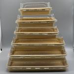 Eco Paper Catering Take Away Food Tray Burger Fried Chicken Fries Sushi