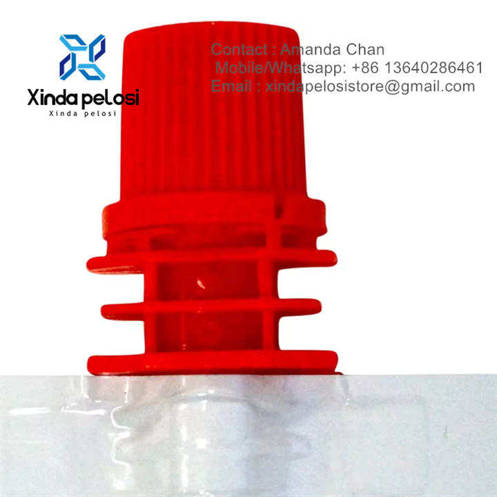 Food Grade Colorful Plastic Spout Cap For Milk Tea Poackaging