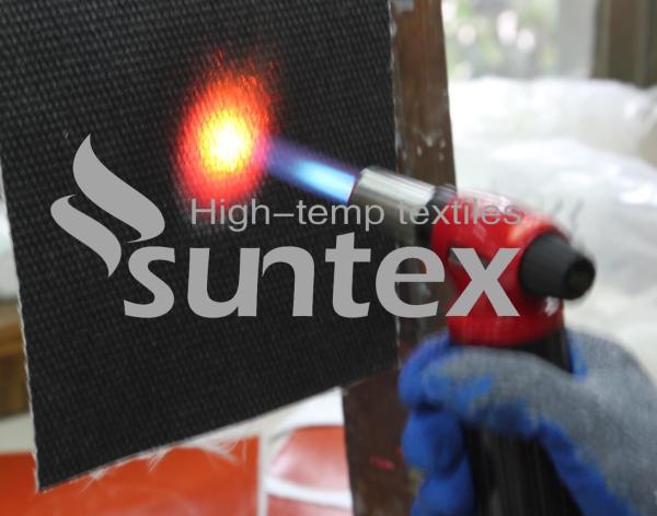 Buy cheap High Quality Fire Retardant High Silica Rubber Fiber Glass Cloth from wholesalers