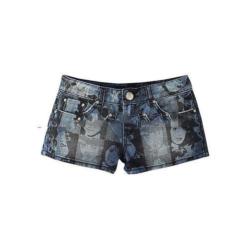Buy cheap Fashion custom printing jeans sublimation women mini denim shorts from wholesalers