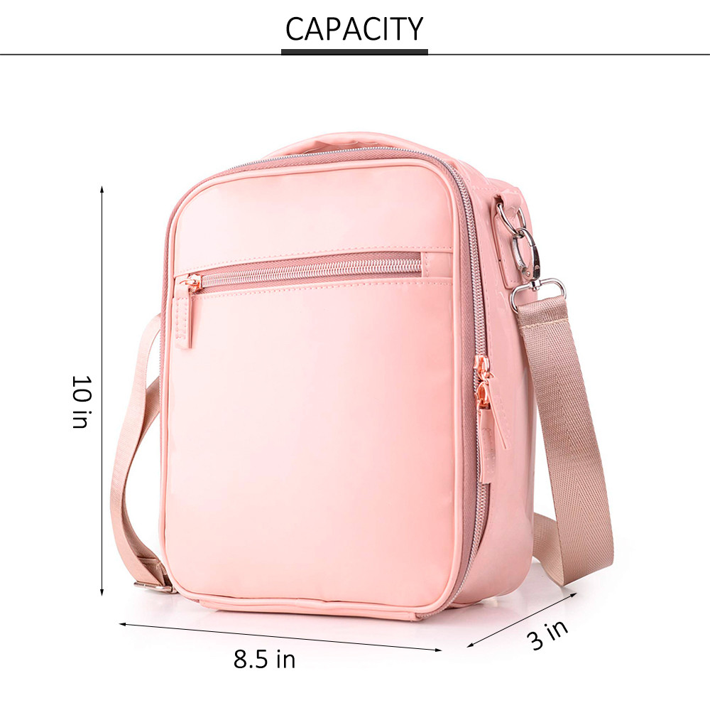 Waterproof Pink Reusable Insulated Lunch Cooler Bags For Kids