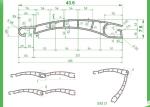 Dual Plastic Profile Extrusion Line 45mm Roller Shutter Slat 300KG / HR Capacity