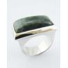 Buy cheap 925 Sterling Silver Round Gemstone Rings With Green Jade Sterling Silver Engagement Ring Large Sterling Silver Rings from wholesalers
