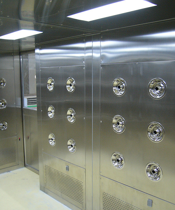 Lab Equipment Stainless Steel Shower , Class 100 Portable Clean Room Air Shower
