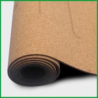 Buy cheap Eco Organic Cork Rubber Anti-Tear Durable Patterned Yoga Mat product