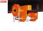 Heavy Duty 5 Ton Push Travel Trolley , Manual Chain Block Hoist Trolley
