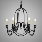 Country metal Chandelier Led Retro Candle Chandeliers vintage Loft interior