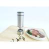 Buy cheap Round Silver Stainless Steel Pepper Grinders With Adjustable Grind Settings from wholesalers