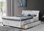 King size Chesterfield tufted storage bed with four drawers