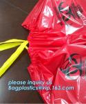 44 Gallon 37" X 50" Red Isolation Infectious Waste Bag / Biohazard Bag Linear