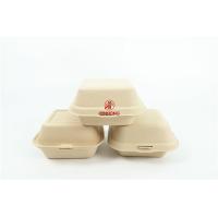 Buy cheap Clamshell Biodegradable Take Away Box Sustainable Fast Food Packaging product