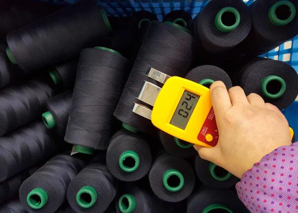 Buy cheap 100% Spun Polyster Industrial Sewing Thread Black And White 402 5000y 10000y from wholesalers