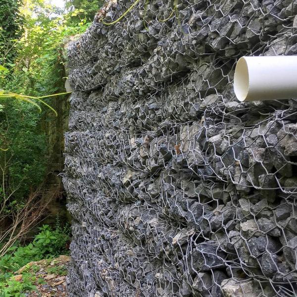 Buy cheap 80*100mm Galfan Gabion Box 3.05mm wire Hexagonal Gabion Cage For Retaining Wall from wholesalers