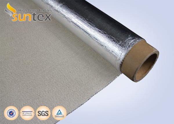 Buy cheap Silver Heat Reflective Aluminum Fiberglass Cloth For Flexible Hose Fabricating Purpose from wholesalers