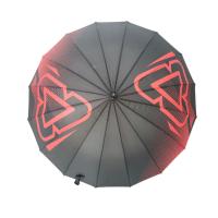 Buy cheap 16 Ribs Black Color Promotional Golf Umbrellas Metal Shaft 190T Pongee Fabric product