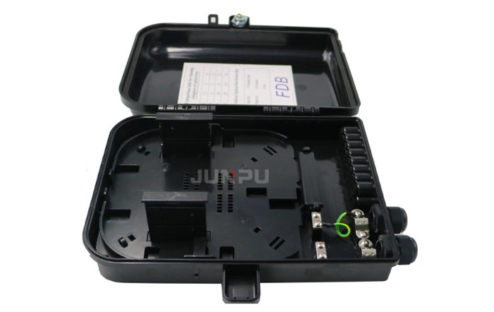 16 Core Outdoor Ftth Fiber Optic Distribution Box Black