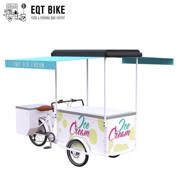 Buy cheap EQT 138L Fridge Ice Cream Tricycle Cargo Bike For Sale High Quality Front Loading Pedal Assist Freezer from wholesalers