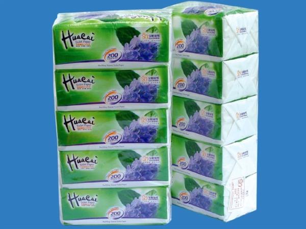 Buy cheap 100 sheet Soft pack Facial Tissue Paper OF 100% Virgin Wold Plup from wholesalers