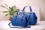 leather fashion lady bowing handbag