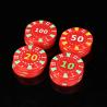 Buy cheap 20mm Personalized Game Plastic Poker Chips Colorful Stamping Token from wholesalers