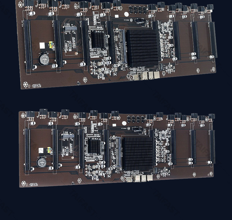 8 graphics card GPU Mining Motherboard Straight Plug 847 65MM Card Slot Large ETH