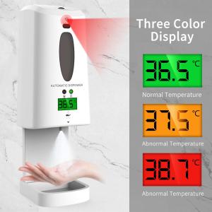 Buy cheap LCD 1300ml Forehead Thermometer Hand Sanitizer Refillable from wholesalers